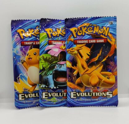 Pokemon cards Evolutions booster packs 3x