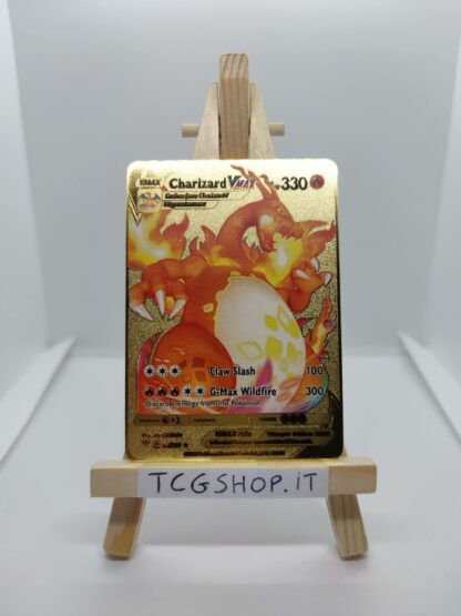 Charizard VMAX Pokémon metal card
