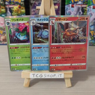 Charizard, Blastoise e Venusaur s10b Pokemon GO JAP cards